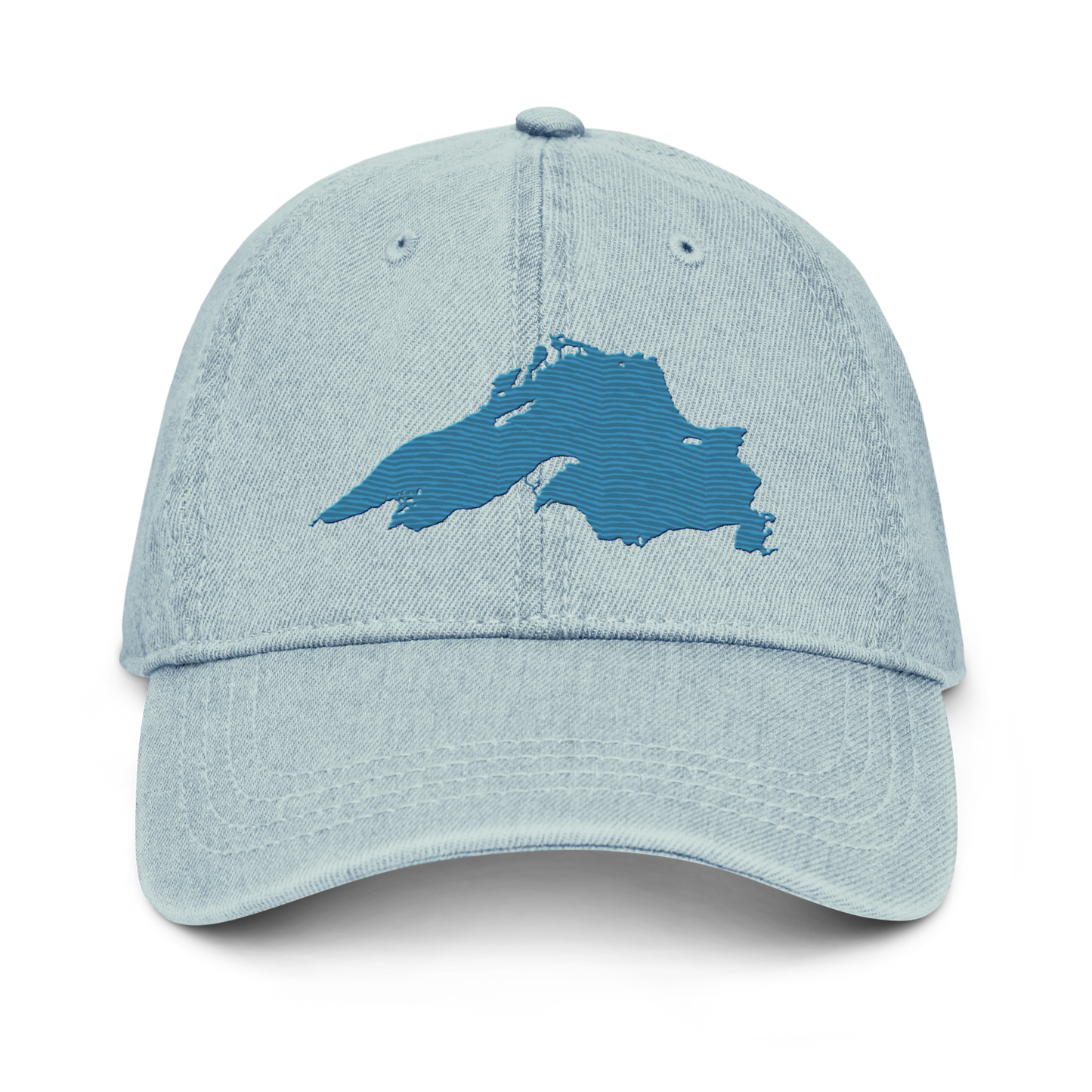 Lake Superior Denim Baseball Cap | Traverse Blue