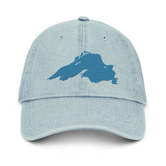 Lake Superior Denim Baseball Cap | Traverse Blue