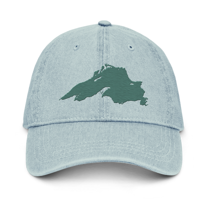 Lake Superior Denim Baseball Cap | Copper Green