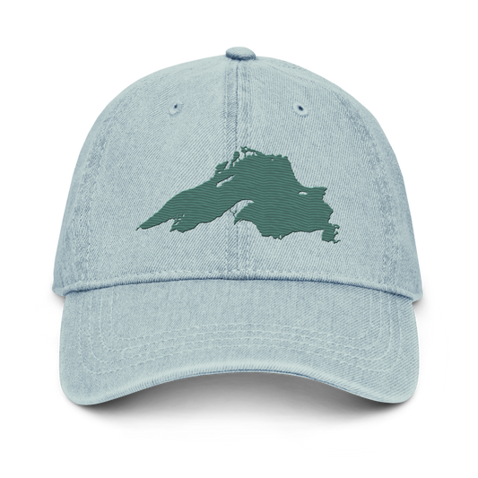 Lake Superior Denim Baseball Cap | Copper Green