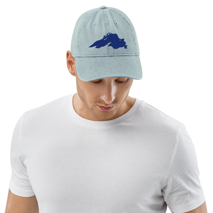 Lake Superior Denim Baseball Cap | Bourbon Blue