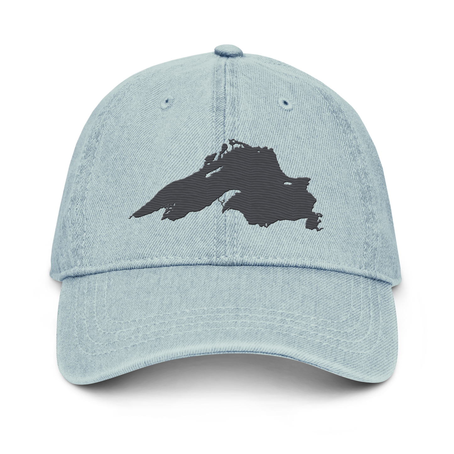 Lake Superior Denim Baseball Cap | Iron Ore Grey