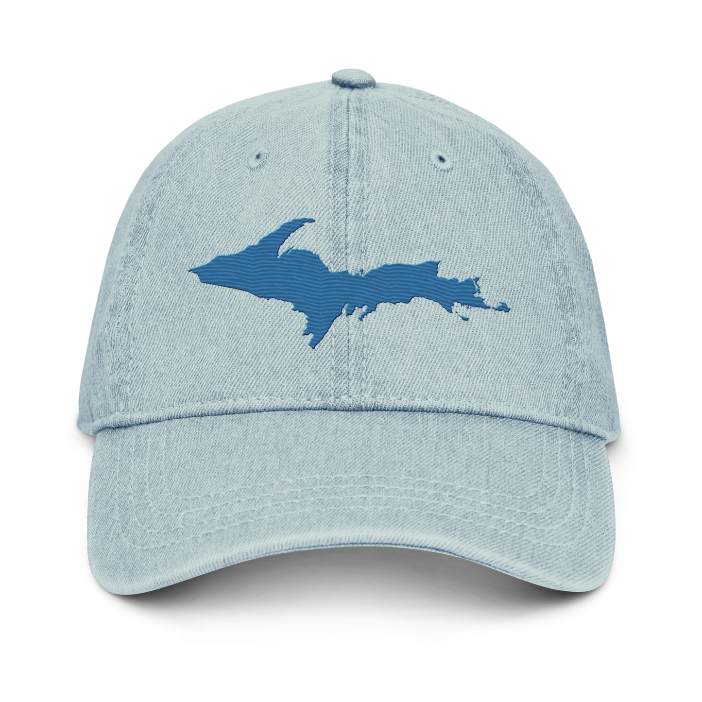 Upper Peninsula Denim Baseball Cap | Superior Blue