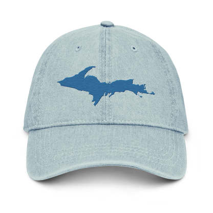 Upper Peninsula Denim Baseball Cap | Superior Blue