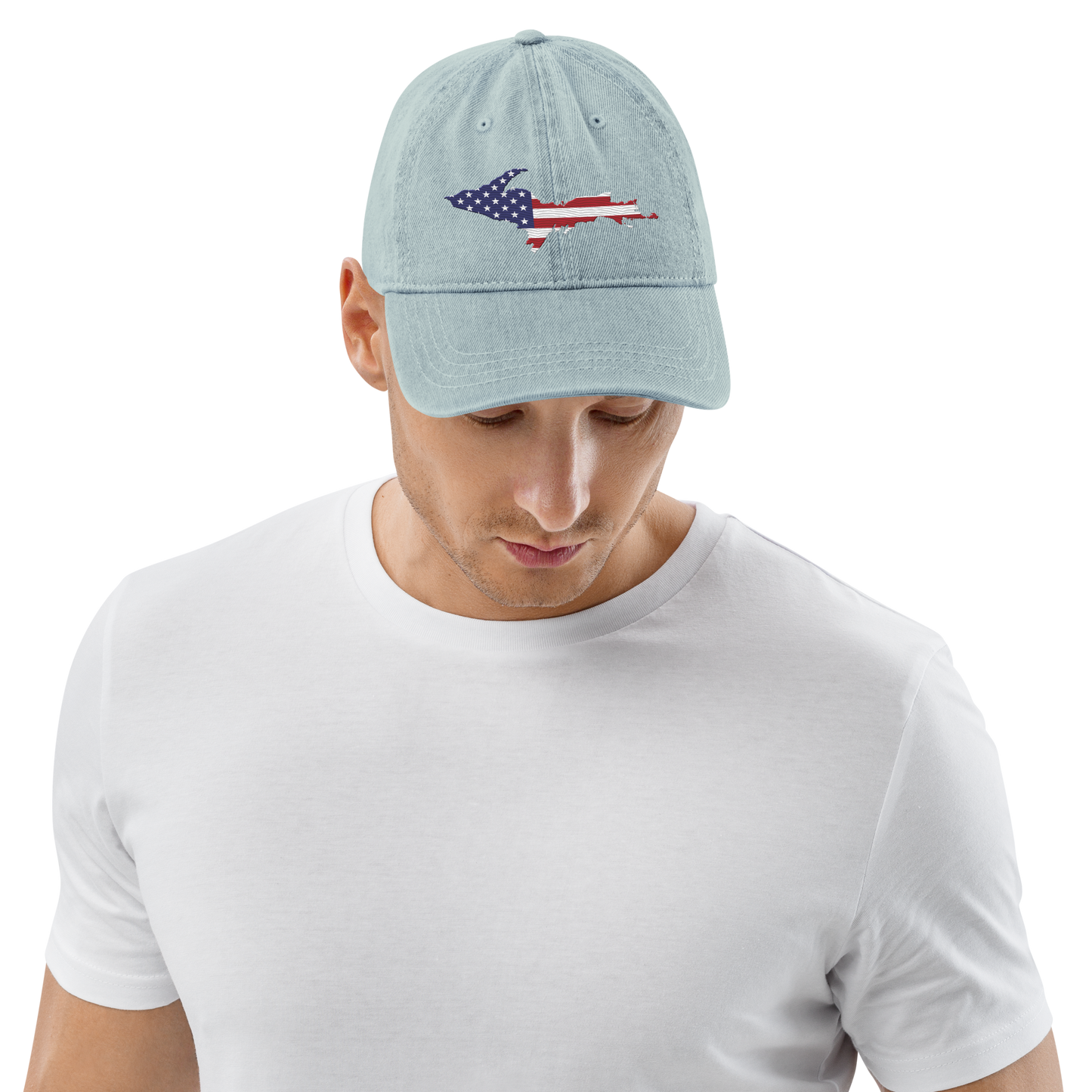 Upper Peninsula Denim Baseball Cap | Patriotic Edition