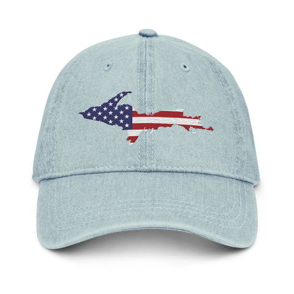 Upper Peninsula Denim Baseball Cap | Patriotic Edition