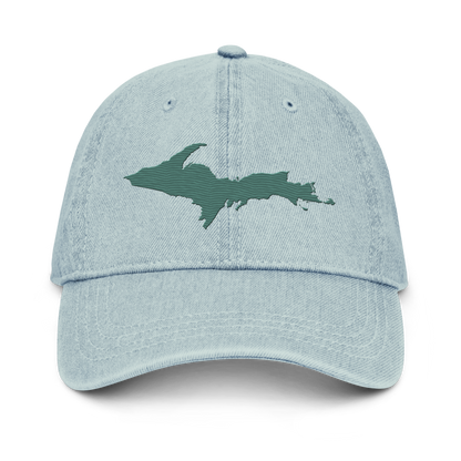 Upper Peninsula Denim Baseball Cap | Copper Green