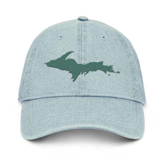 Upper Peninsula Denim Baseball Cap | Copper Green