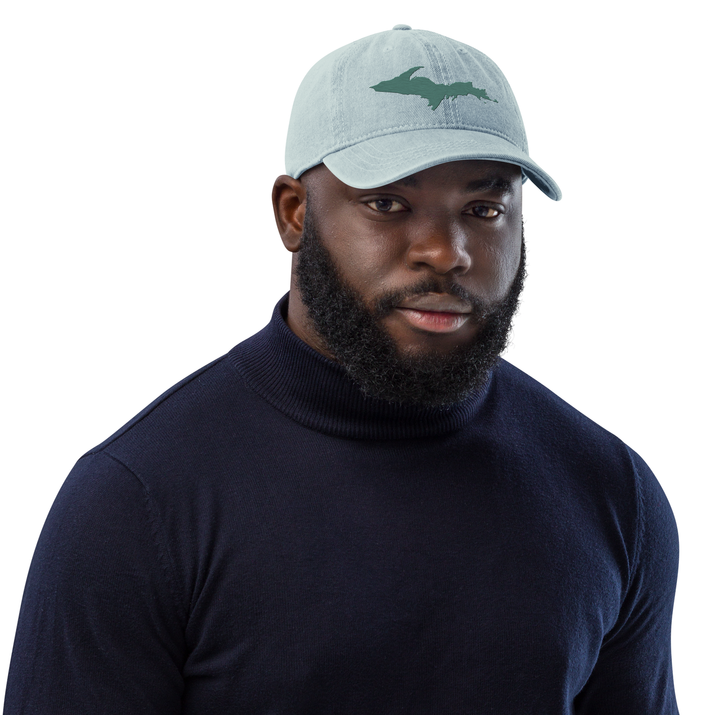 Upper Peninsula Denim Baseball Cap | Copper Green