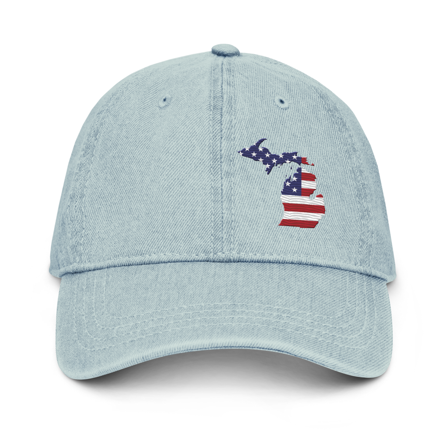 Michigan Denim Baseball Cap | Patriotic Outline