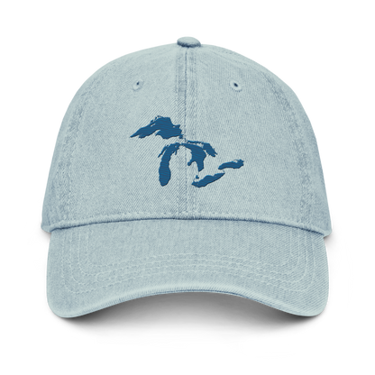 Great Lakes Denim Baseball Cap | Blueberry