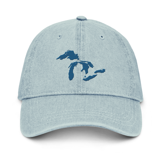 Great Lakes Denim Baseball Cap | Blueberry