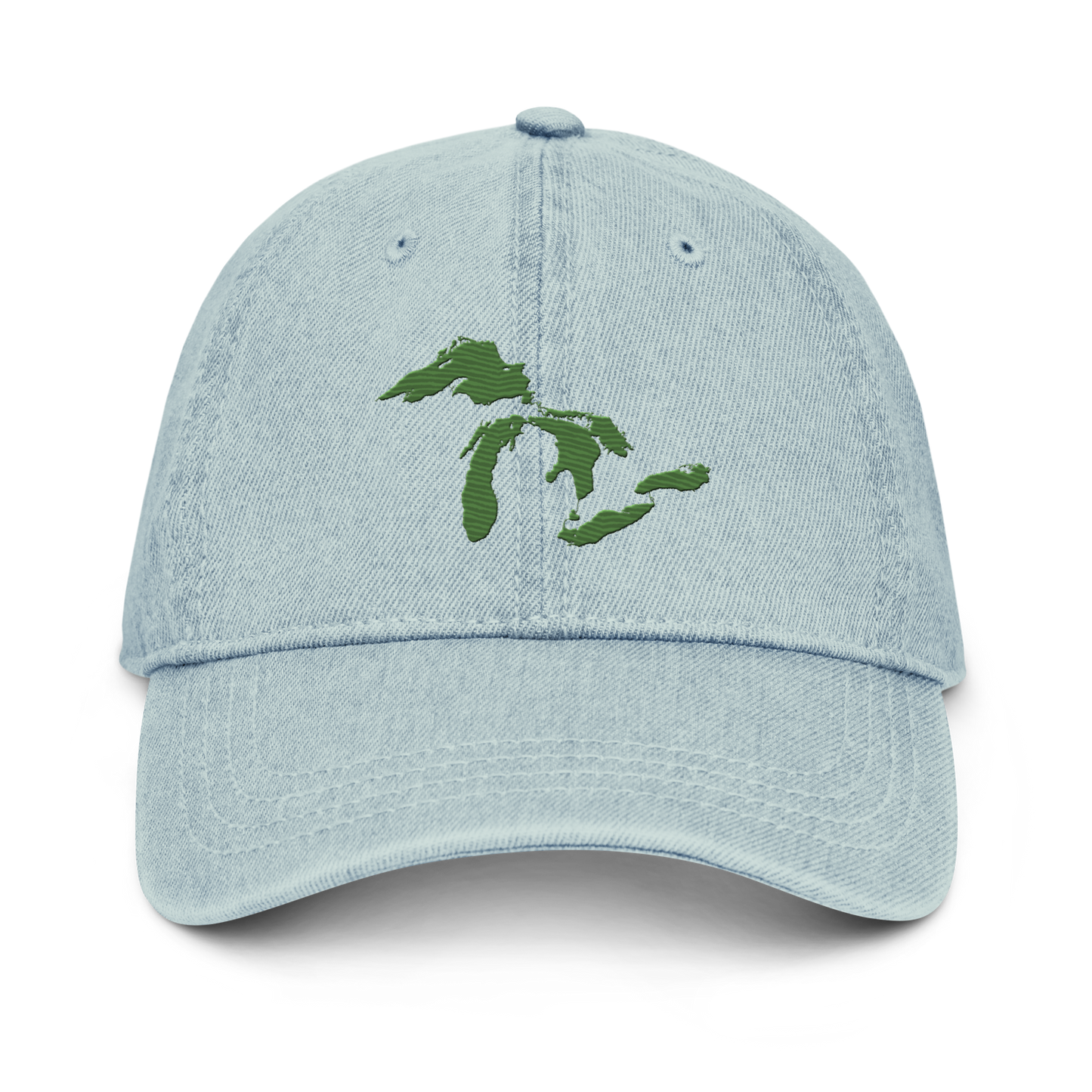 Great Lakes Denim Baseball Cap | Pine Green