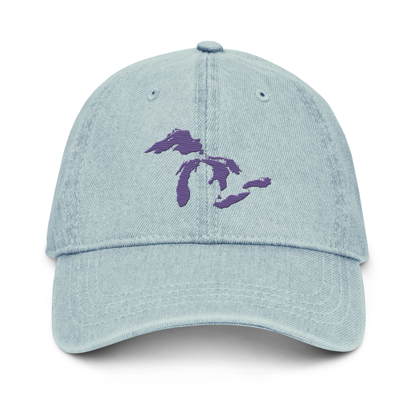 Great Lakes Denim Baseball Cap | Violet