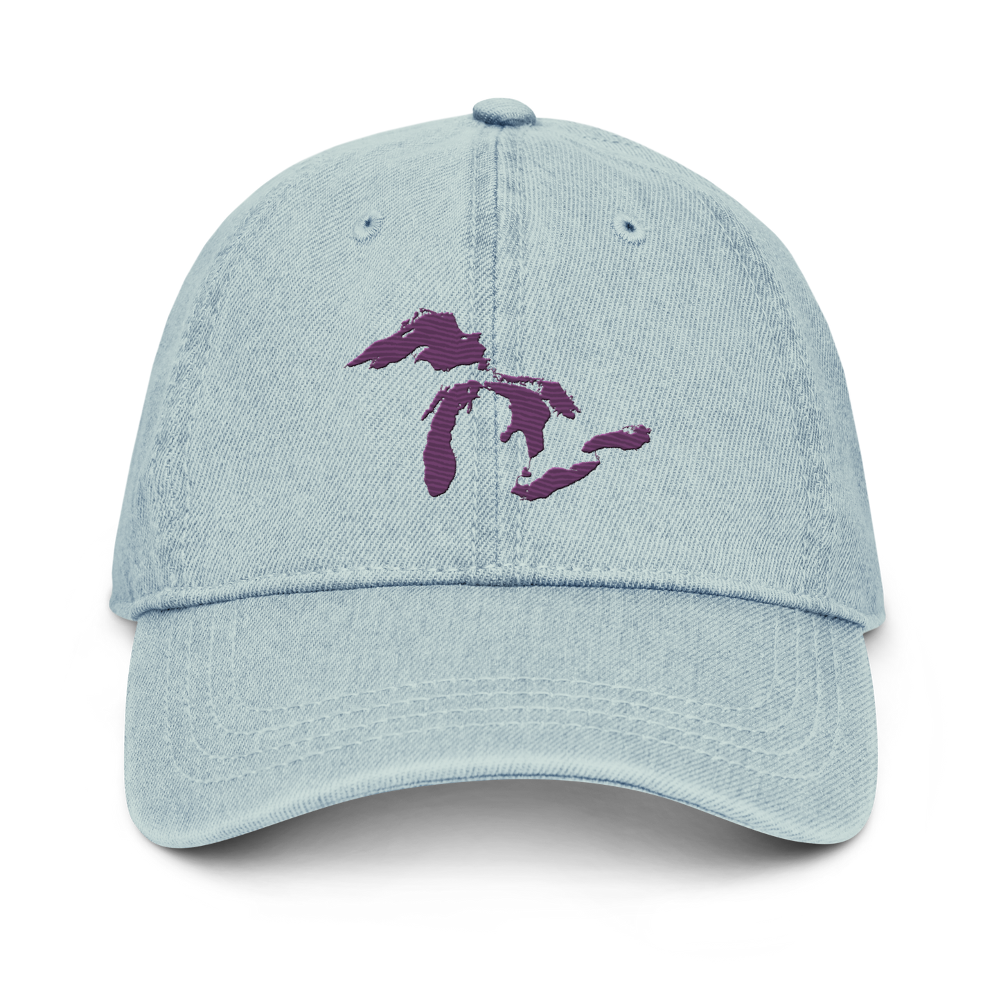 Great Lakes Denim Baseball Cap | Plum