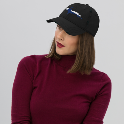 Michigan Upper Peninsula Distressed Dad Hat (FInnish Edition)