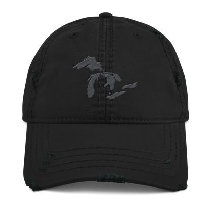 Great Lakes Distressed Dad Hat (Iron Ore Grey)