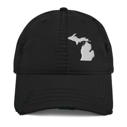 Michigan Distressed Dad Hat (w/ MI Outline)