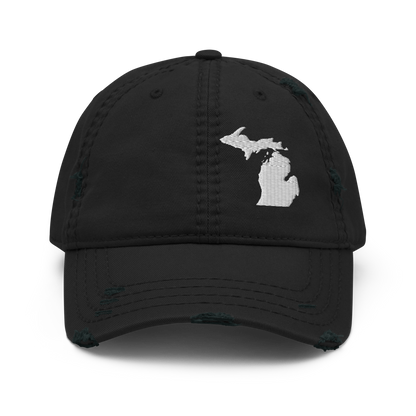 Michigan Distressed Dad Hat (w/ MI Outline)