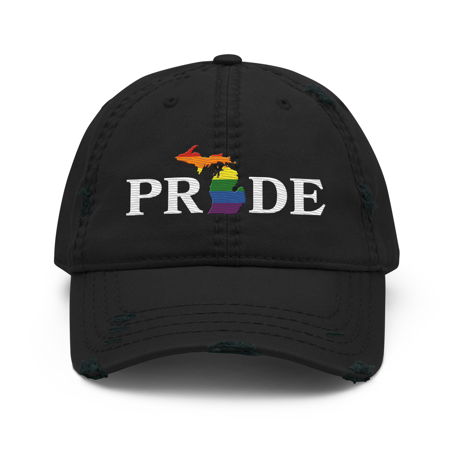 Michigan 'Pride' Distressed Dad Hat