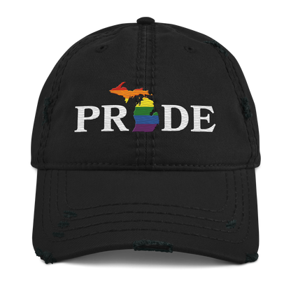 Michigan 'Pride' Distressed Dad Hat