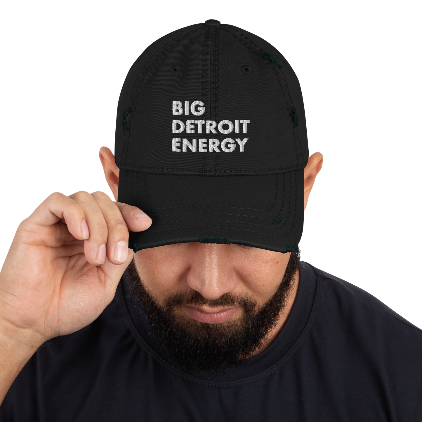 'Big Detroit Energy' Distressed Dad Hat