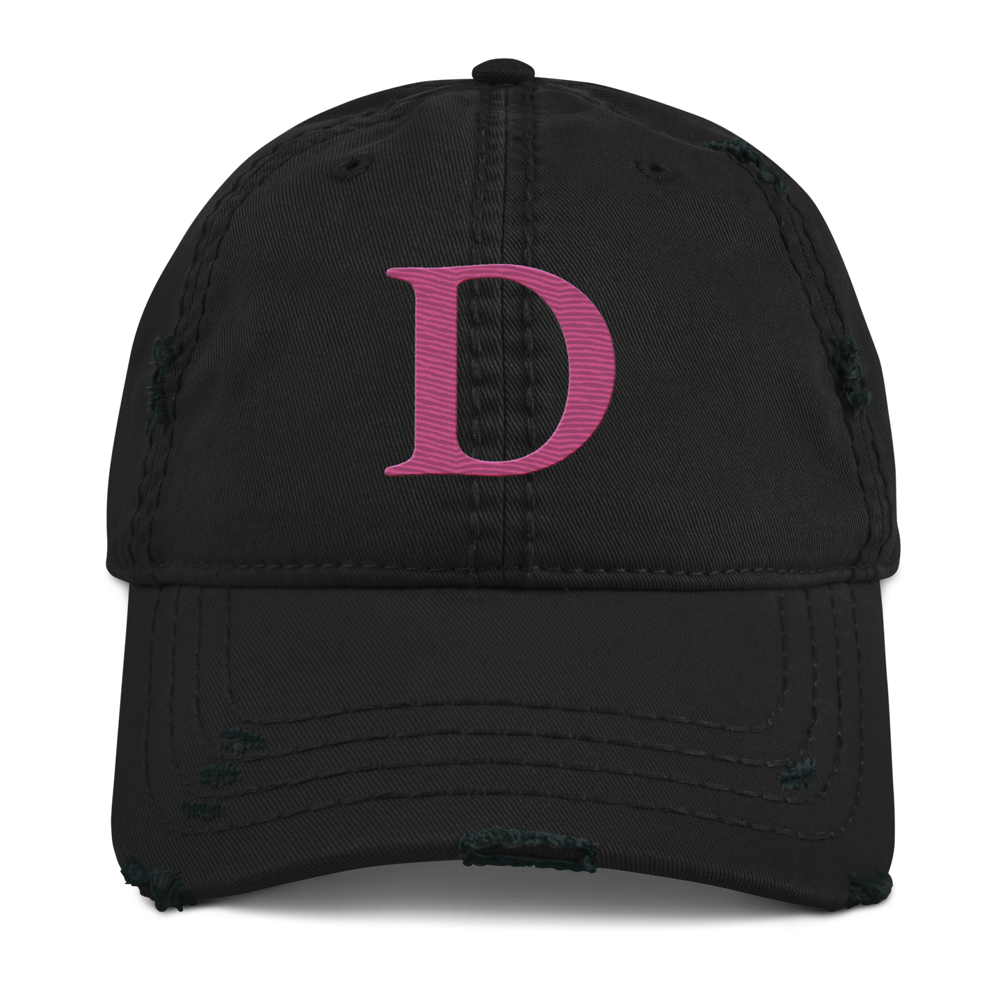 Detroit 'Old French D' Distressed Dad Hat | Apple Blossom Pink