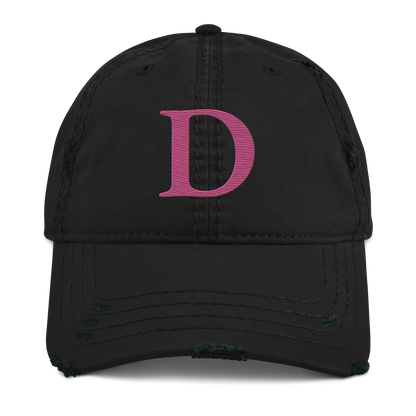 Detroit 'Old French D' Distressed Dad Hat | Apple Blossom Pink