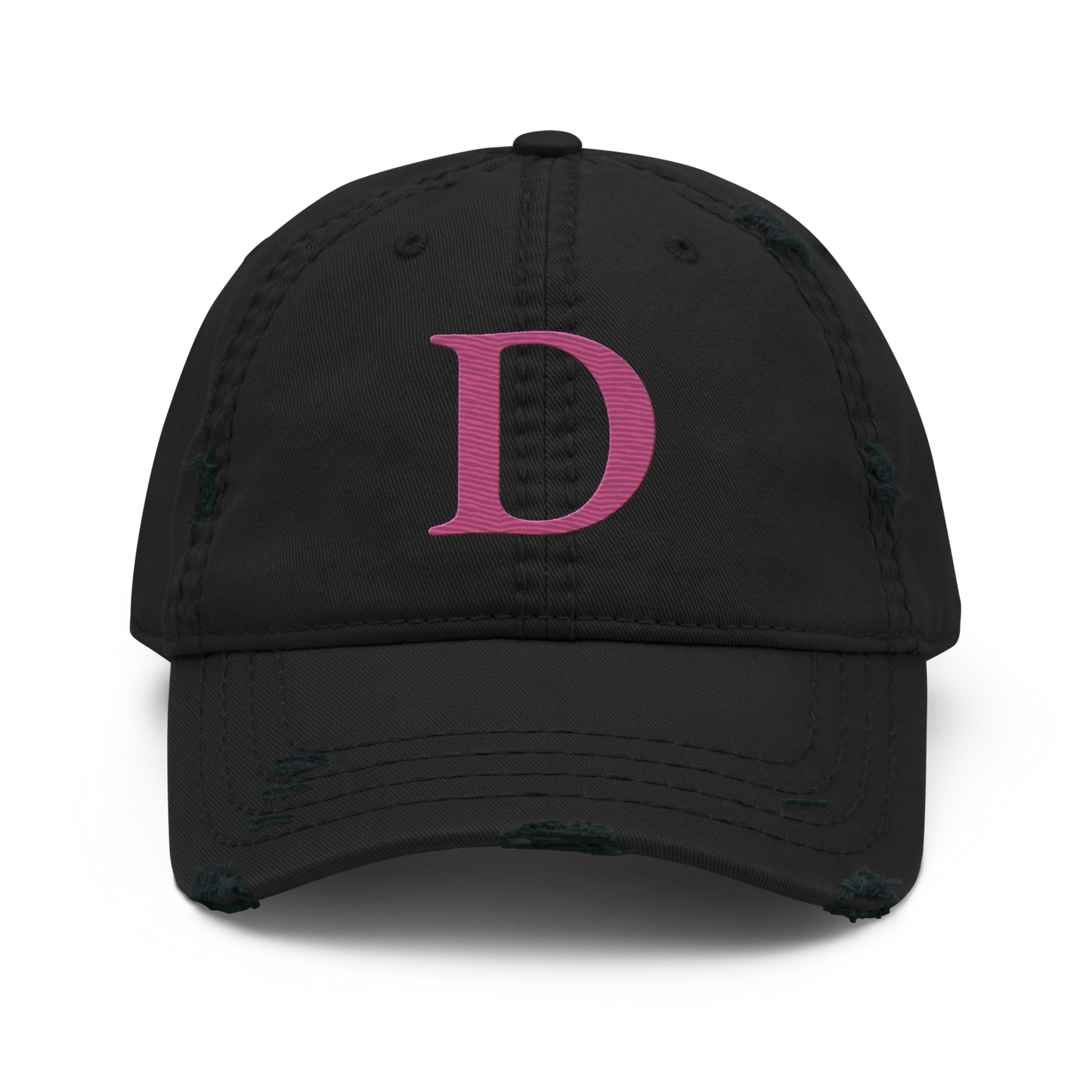 Detroit 'Old French D' Distressed Dad Hat | Apple Blossom Pink