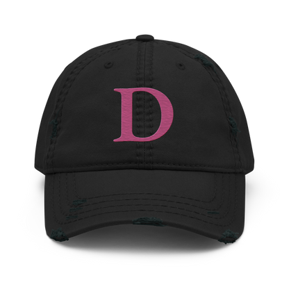 Detroit 'Old French D' Distressed Dad Hat | Apple Blossom Pink