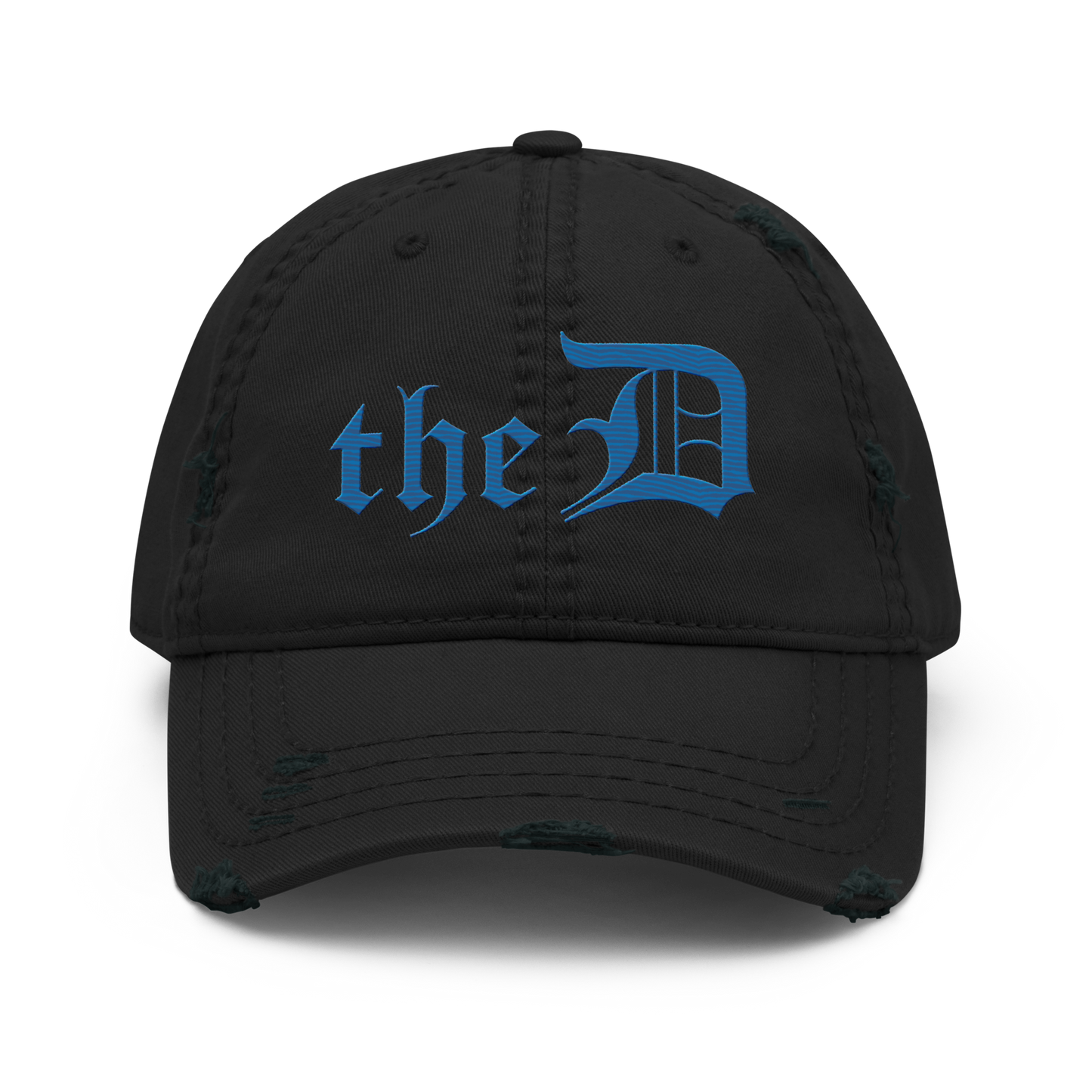 Detroit 'The D' Distressed Dad Hat | Azure