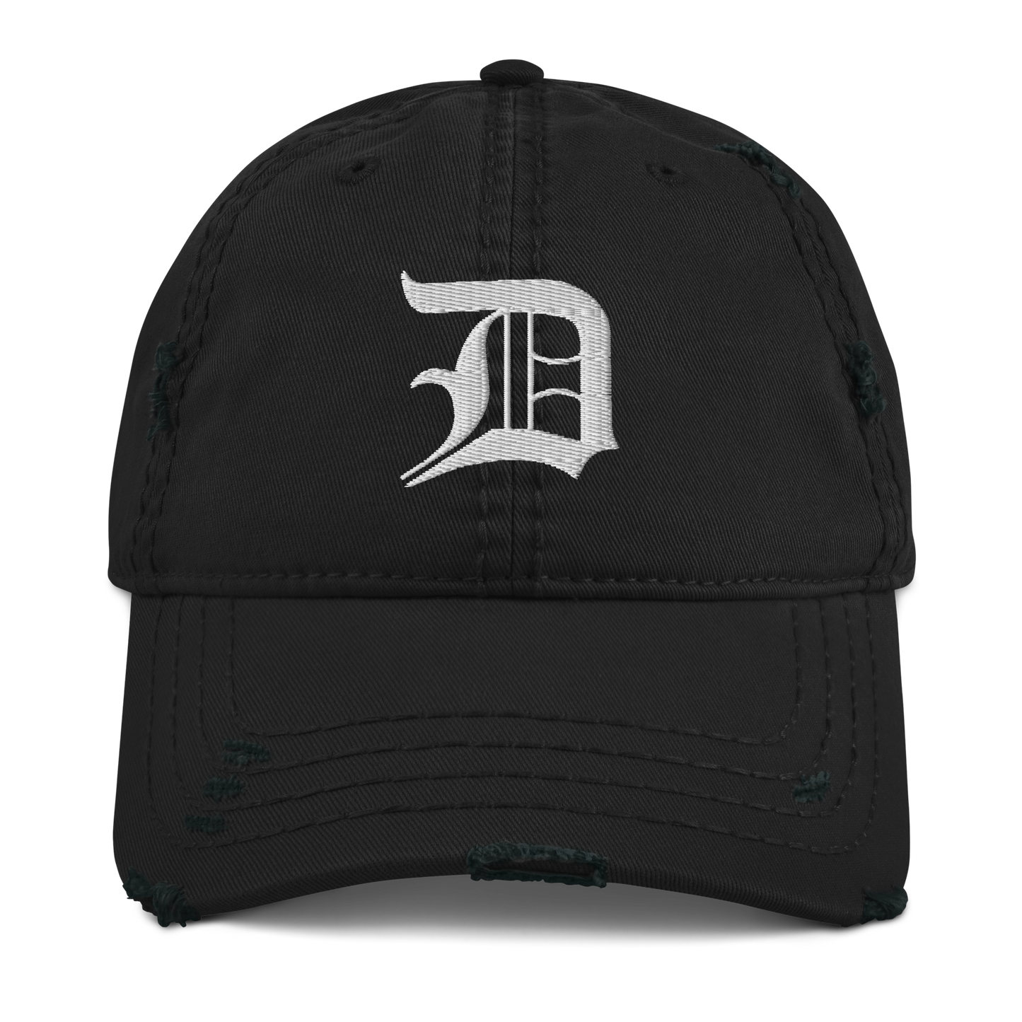 Detroit 'Old English D' Distressed Dad Hat