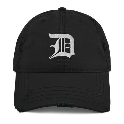 Detroit 'Old English D' Distressed Dad Hat