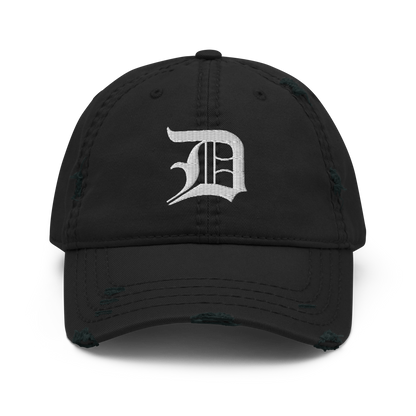 Detroit 'Old English D' Distressed Dad Hat