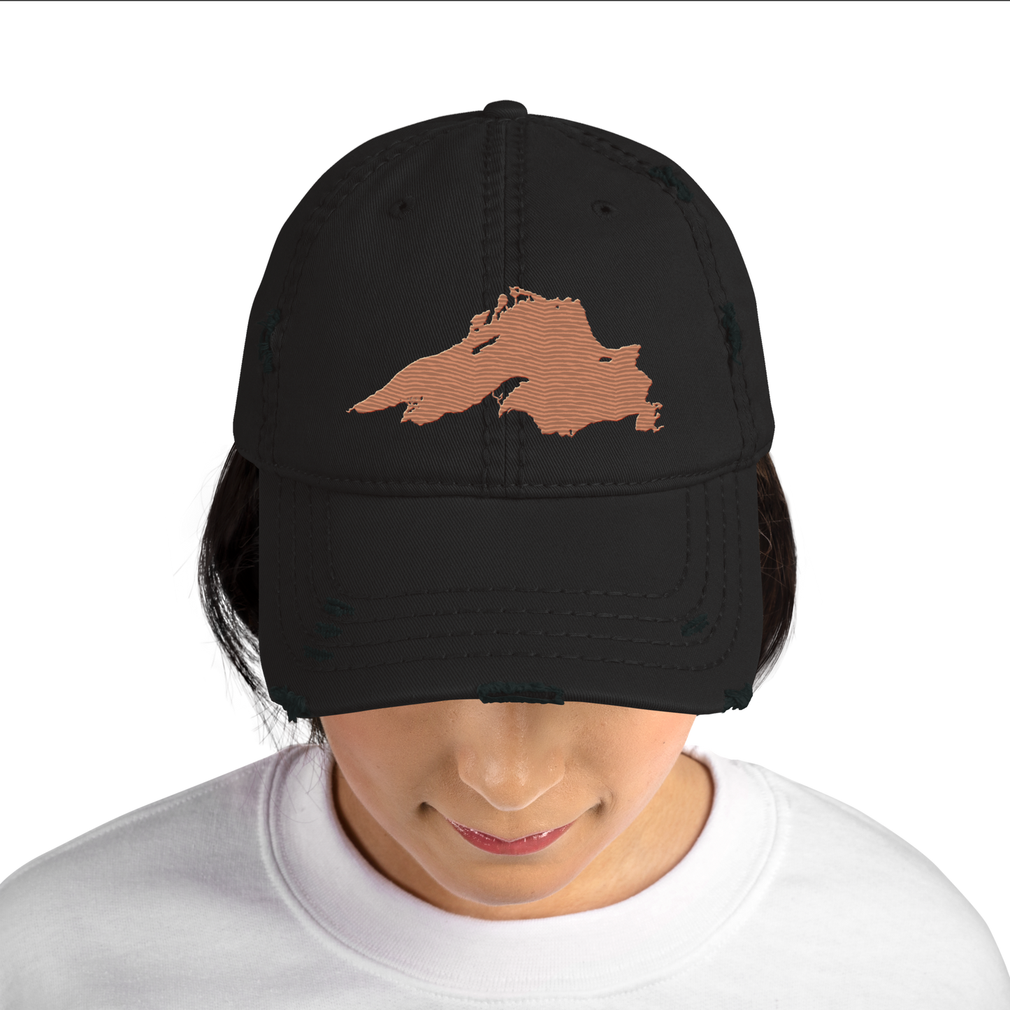 Lake Superior Distressed Dad Hat | Copper