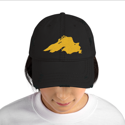 Lake Superior Distressed Dad Hat | Superior Gold