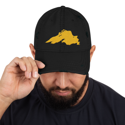 Lake Superior Distressed Dad Hat | Superior Gold