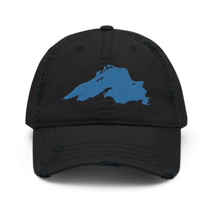 Lake Superior Distressed Dad Hat | Superior Blue