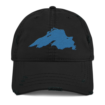 Lake Superior Distressed Dad Hat | Superior Blue