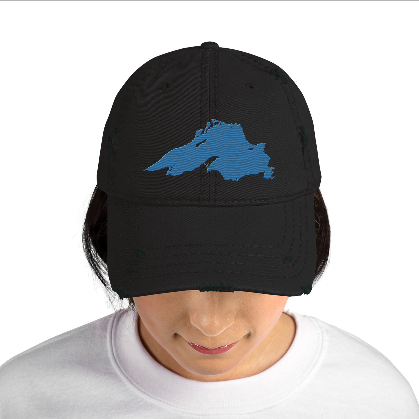 Lake Superior Distressed Dad Hat | Superior Blue