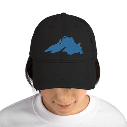 Lake Superior Distressed Dad Hat | Superior Blue