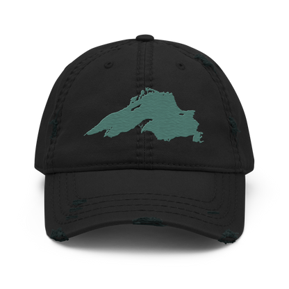 Lake Superior Distressed Dad Hat | Copper Green