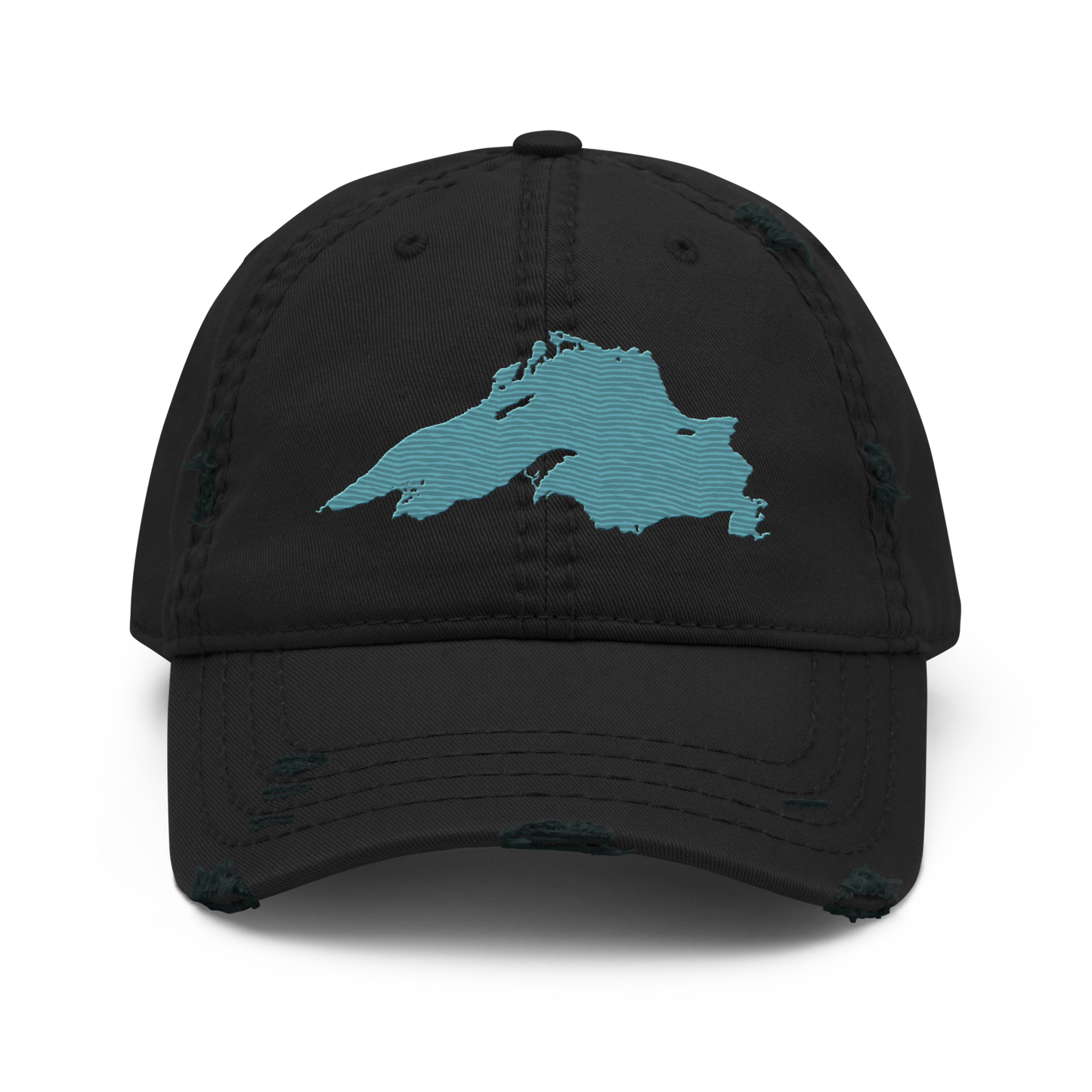 Lake Superior Distressed Dad Hat | Huron Blue