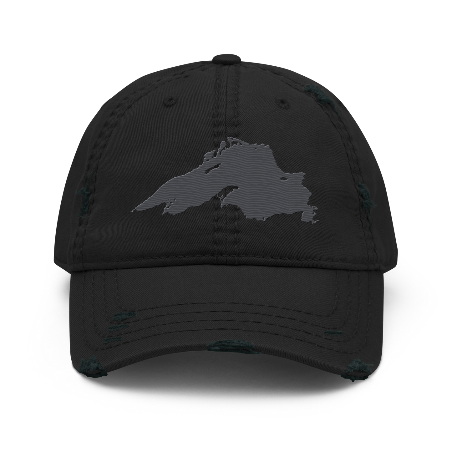 Lake Superior Distressed Dad Hat | Iron Ore Grey