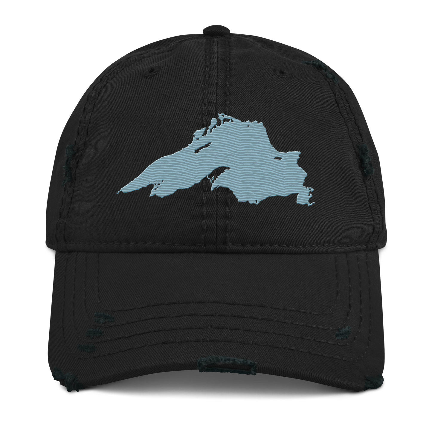 Lake Superior Distressed Dad Hat | Opal Blue