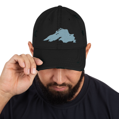 Lake Superior Distressed Dad Hat | Opal Blue