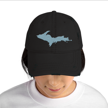 Upper Peninsula Distressed Dad Hat | Opal Blue