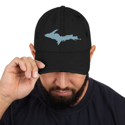 Upper Peninsula Distressed Dad Hat | Opal Blue