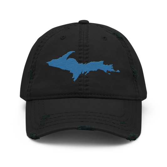 Upper Peninsula Distressed Dad Hat | Superior Blue