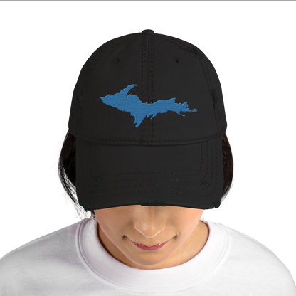 Upper Peninsula Distressed Dad Hat | Superior Blue